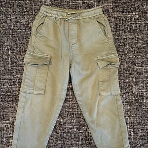 Zara Kids Cargo Pants in Olive Green
